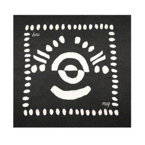 🖤 NEW Alexander McQueen Funky Punk B&W Scarf